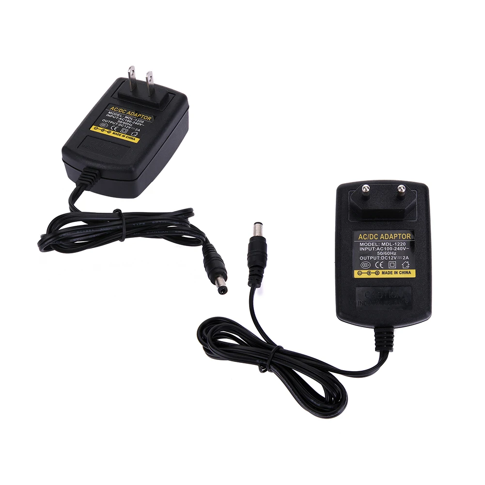 Universal DC12V 2A Adapter AC to DC Converter Power Supply Charger
