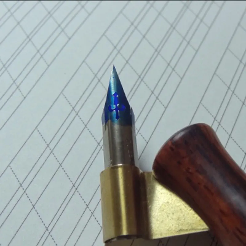 Современная наклонная каллиграфическая ручка перо английская медная ручка