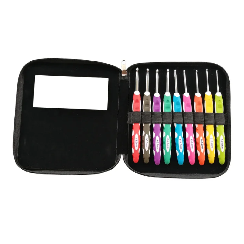 

9Pcs/Set Sewing Needles Aluminium Crochet Hooks Needles Knit Weave Craft Yarn Sewing Tools Crochet Hooks Knitting Needles