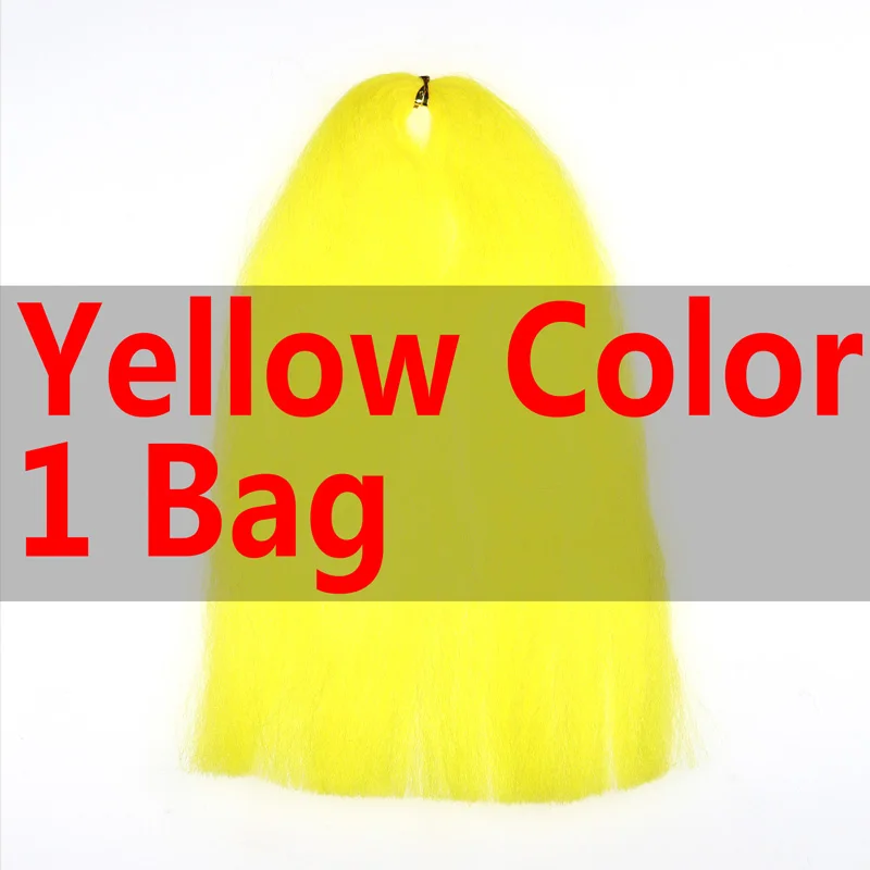 Bimoo 1 упаковка для завязывания мушек микро EP гольян волокно для стримера Baitfish Щука лосось Steelhead завязывание мух - Цвет: 1Bag Yellow