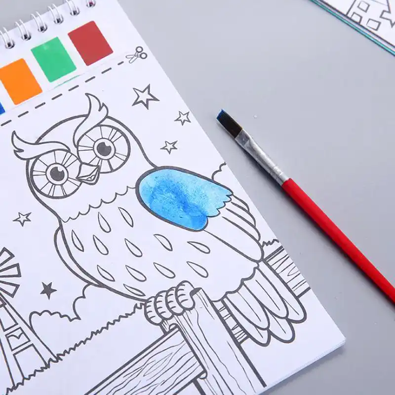 Libro De Pintura Gouache Con Dibujos Creativos Para Ninos Libro Para Colorear Libro Para Ninos De Guarderia Libro Para Pintar A Acuarela Aliexpress