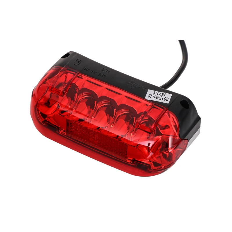 36V Electric Bicycle Bike Brake Light Cycling 4 LED Warning Tail Light Rear Lamp