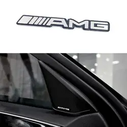 1 шт 3D стильная металлическая машина Алюминий Аудио наклейки для динамиков для Mercedes Benz AMG W205 W204 W212 203 W211 W124 W210 аксессуары