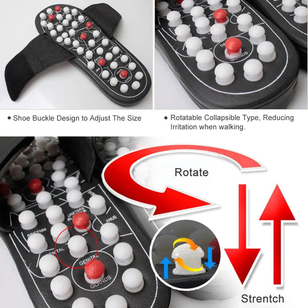 Массажные тапочки для йоги, фитнеса, акупрессуры, массажер для ног, акупунктурные массажные тапочки, обувь, сандалии для рефлексотерапии, для мужчин и женщин