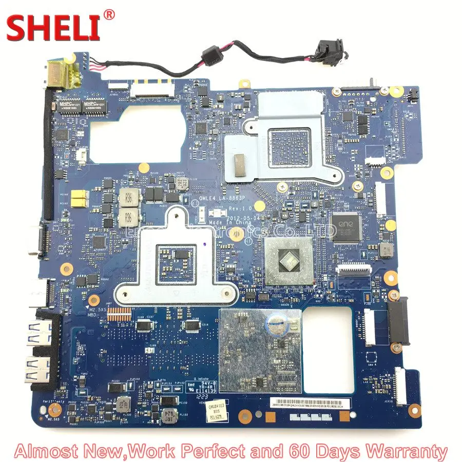 SHELI BA59 03401A материнская плата для ноутбука samsung NP355 NP355C4C NP355V5C 355V QMLE4 LA 8863P HD 7670M 1GB 216