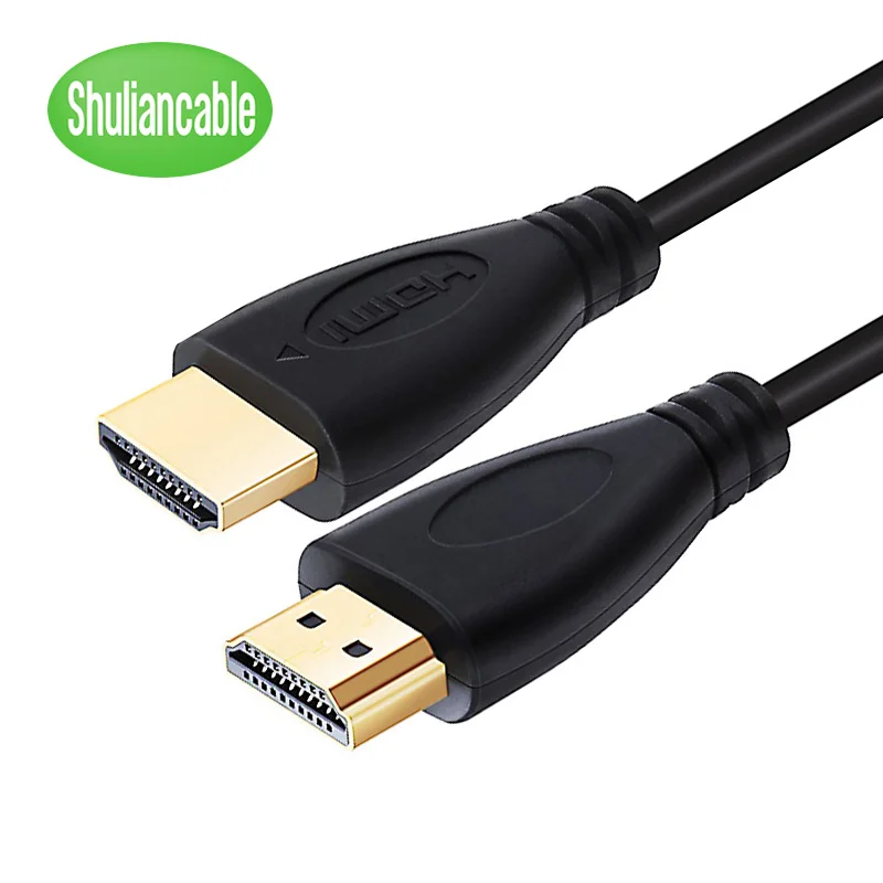 Shuliancable-cable HDMI de alta velocidad, conector macho-Macho chapado en oro, 1m, 1,5 m, 2m, 3m, 5m, para TV HD, XBOX, PS3, ordenador