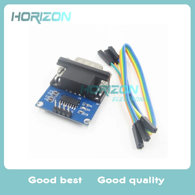 

5PCS MAX3232 RS232 Serial Port To TTL Converter Male DB9 Connector COM Serial With Cables