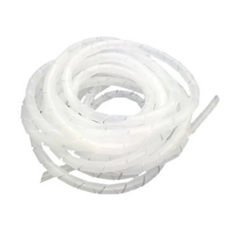 Urijk 7 м/упак. Органайзер из спирального провода оберточная трубка гибкий управляемый шнур для ПК компьютерный домашний скрывающий кабель Многофункциональный кабель - Цвет: Белый