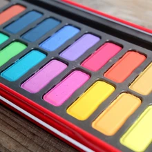 12, 18, 24 цвета, водостойкая краска для путешествий, набор акварельных красок для детей, подарок