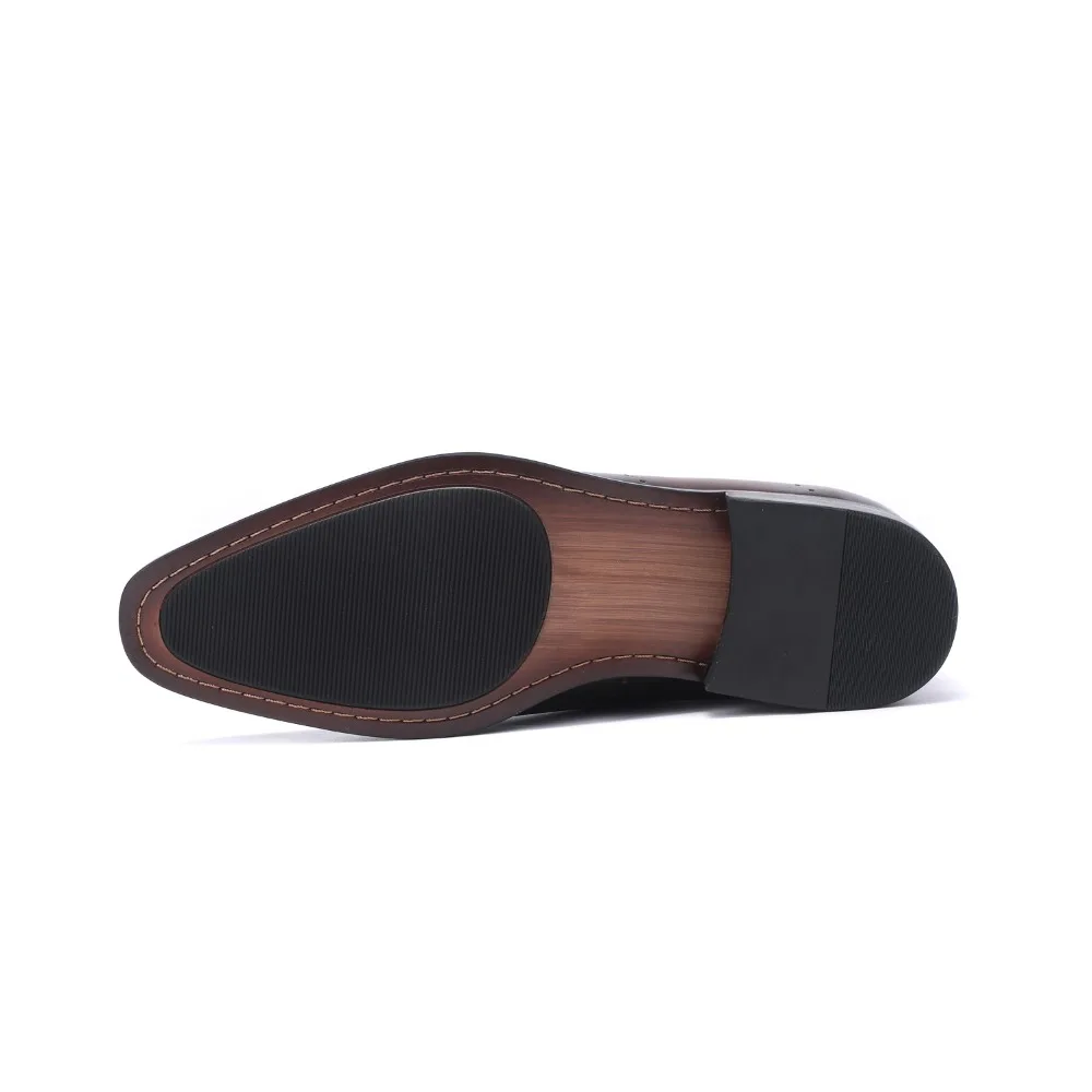 Homens Café Sapatos Vestido Novos De Preto Oxford Black Sapatas Dos Couro Para 19503 coffee Boi Genuíno Esculpida Derby Negócios qPxXFdw4K4