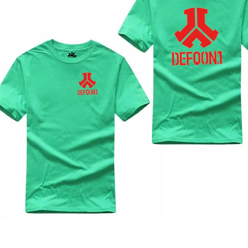 Летние Defqon1 футболка из 100% хлопка с принтом Для мужчин женские футболки camisetas hombre с короткими рукавами модная повседневная футболка Для