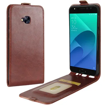 

Brand New Vertical Leather Case For Asus Zenfone 4 Selfie Pro ZD552KL Case Cover Flip Pouch With Card Slots Proective Case