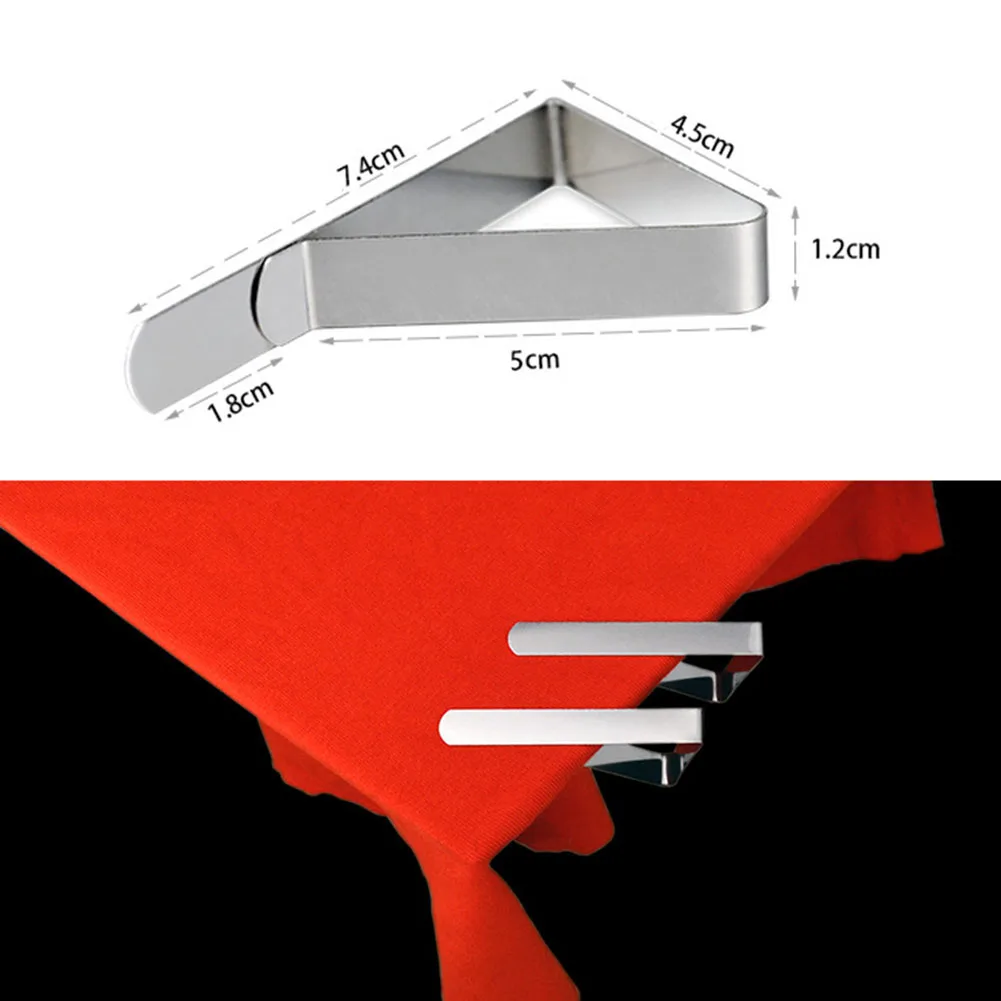 12 шт./компл. зажимы для скатерти из нержавеющей стали настольные крышки с зажимами держатель для дома/шатры/Свадебные/вечерние/пикник променады