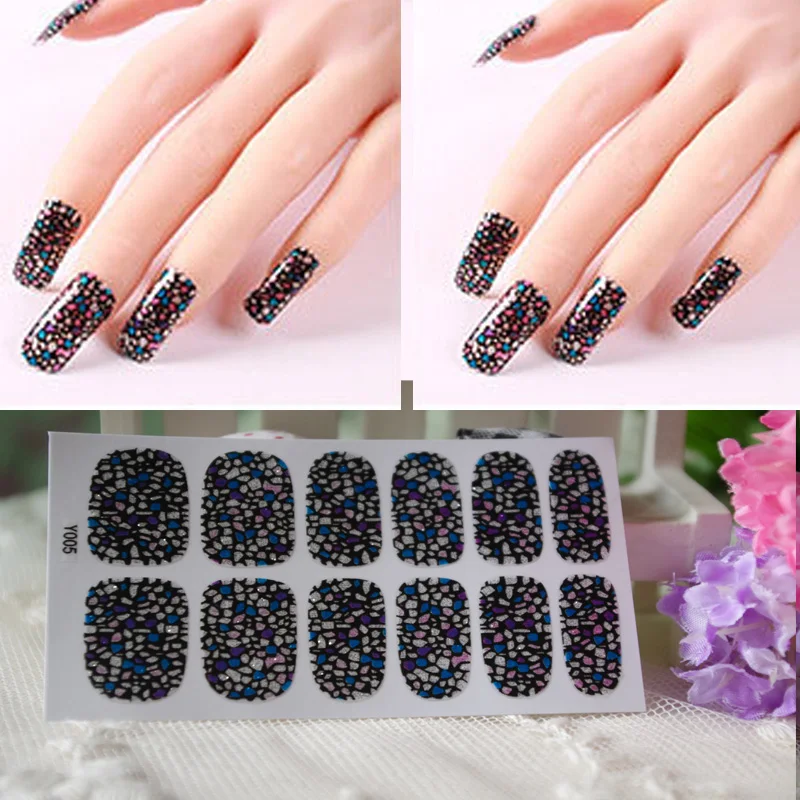 Full Nail WRAPS Art adhesive Sticker False Nails Foil decals Manicure
