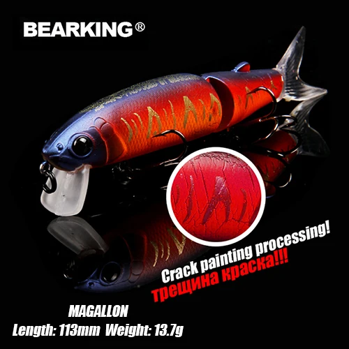 BEARKING Magallon Family 113 мм 16 г, 113 мм 13,7 г, 88 мм 7,2 г профессиональные рыболовные приманки гольян Кривошип горячая модель приманки - Цвет: Magallon-K