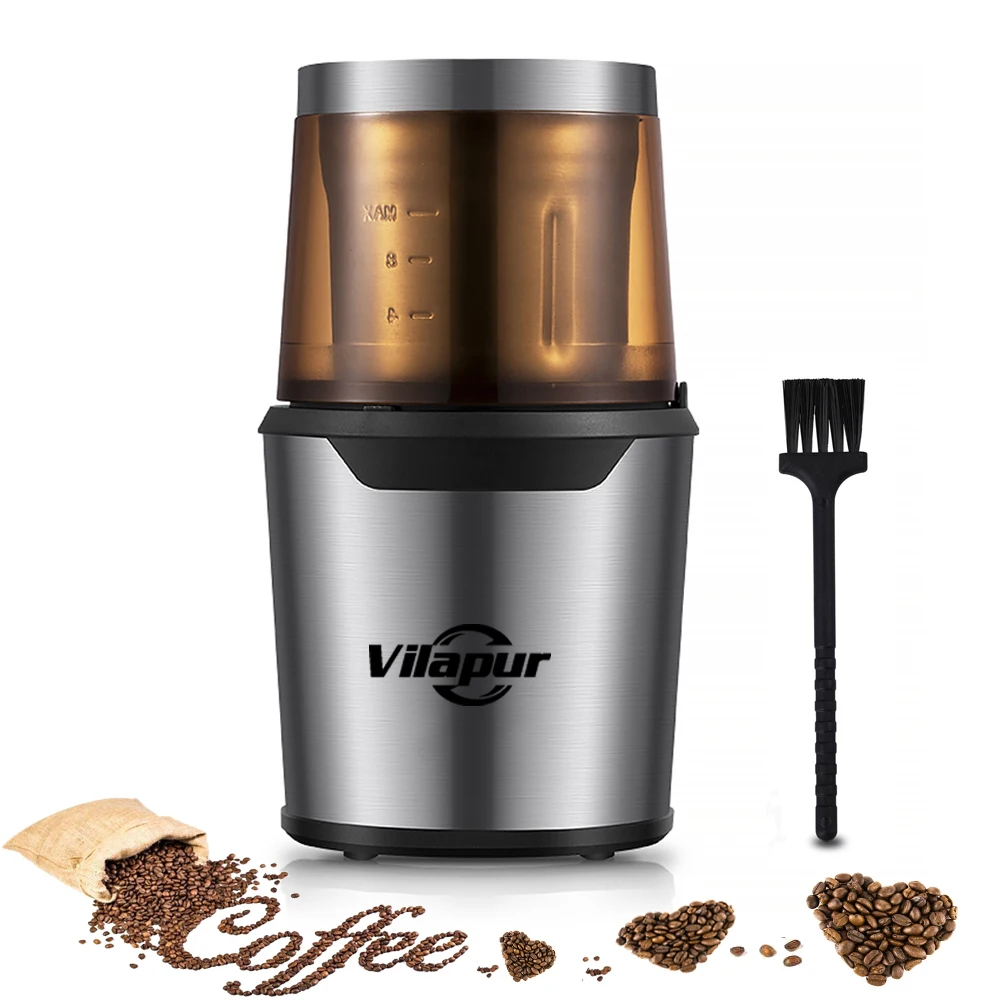 Electric Coffee Grinder & Spice Grinder with Stainless Steel Blades