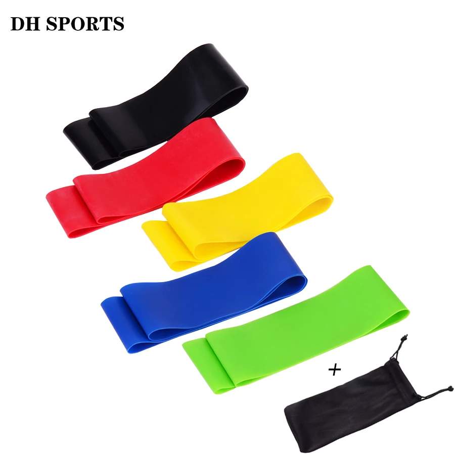 

60cm Resistance Loop Bands Fitness Training Elastic Pull Rope Rubber Bands Sports Yoga Exercise Gym Expander Equipment with Bag