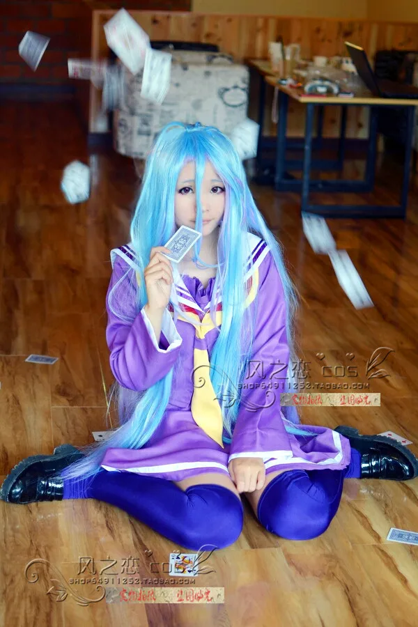 

No Game No Life Shiro Dress Cosplay Costume F016