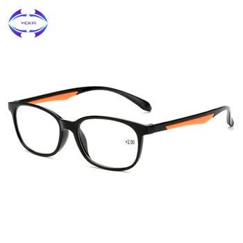 

VCKA Brand Retro TR90 Reading Glasses Women Men Ultralight Presbyopia Eyeglasses Clear lens 1.00 +1.50 +2.00 +2.50 3.0 3.5 4.0