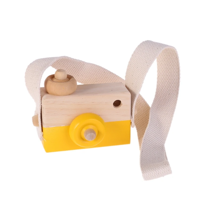 Деревянная игрушечная камера для детей, креативная подвесная веревка для шеи, игрушки для фотосъемки, подарок JU12, Прямая