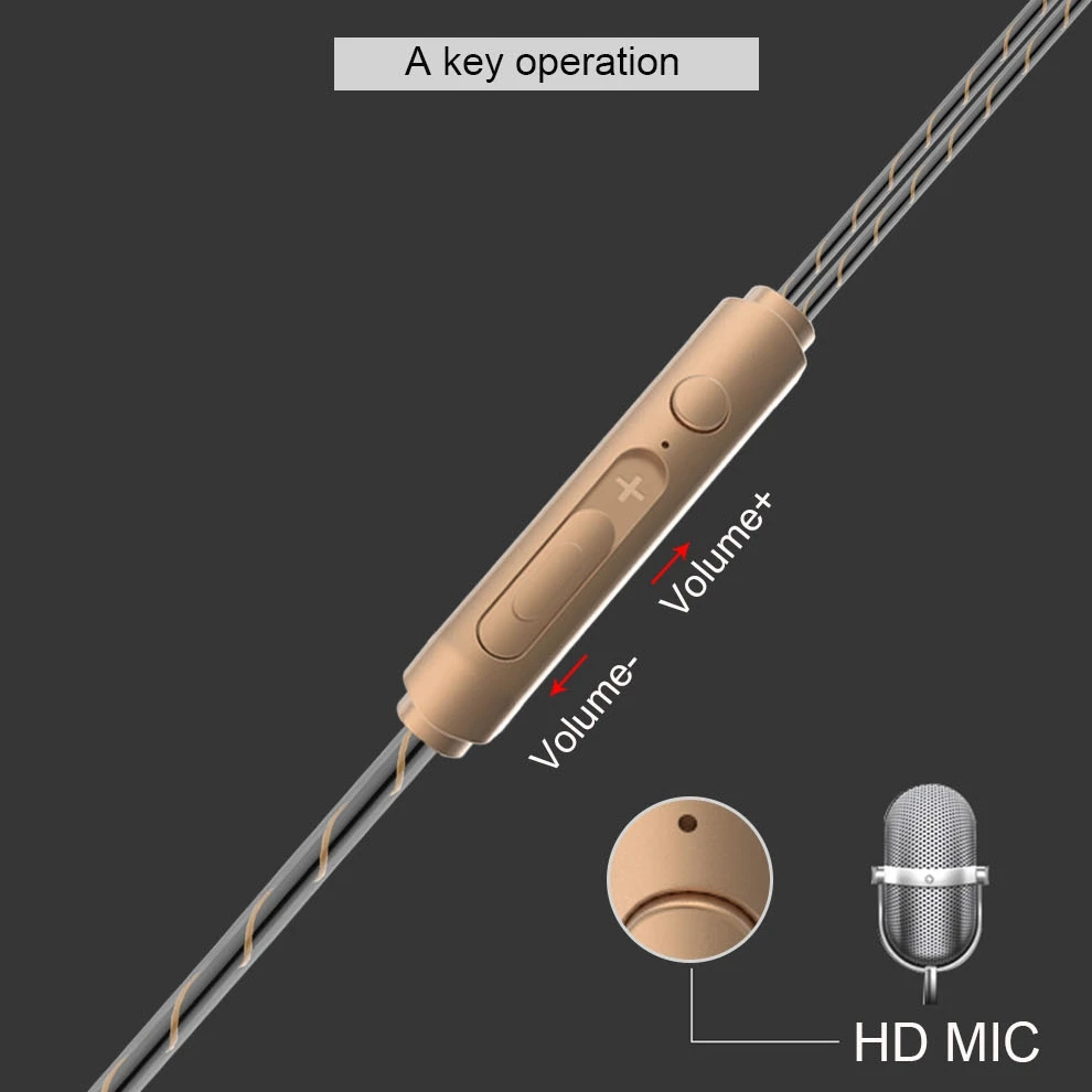IPUDIS проводные Hi Fi наушники двухдинамичные четырехъядерные вкладыши 3 5 мм гибкий
