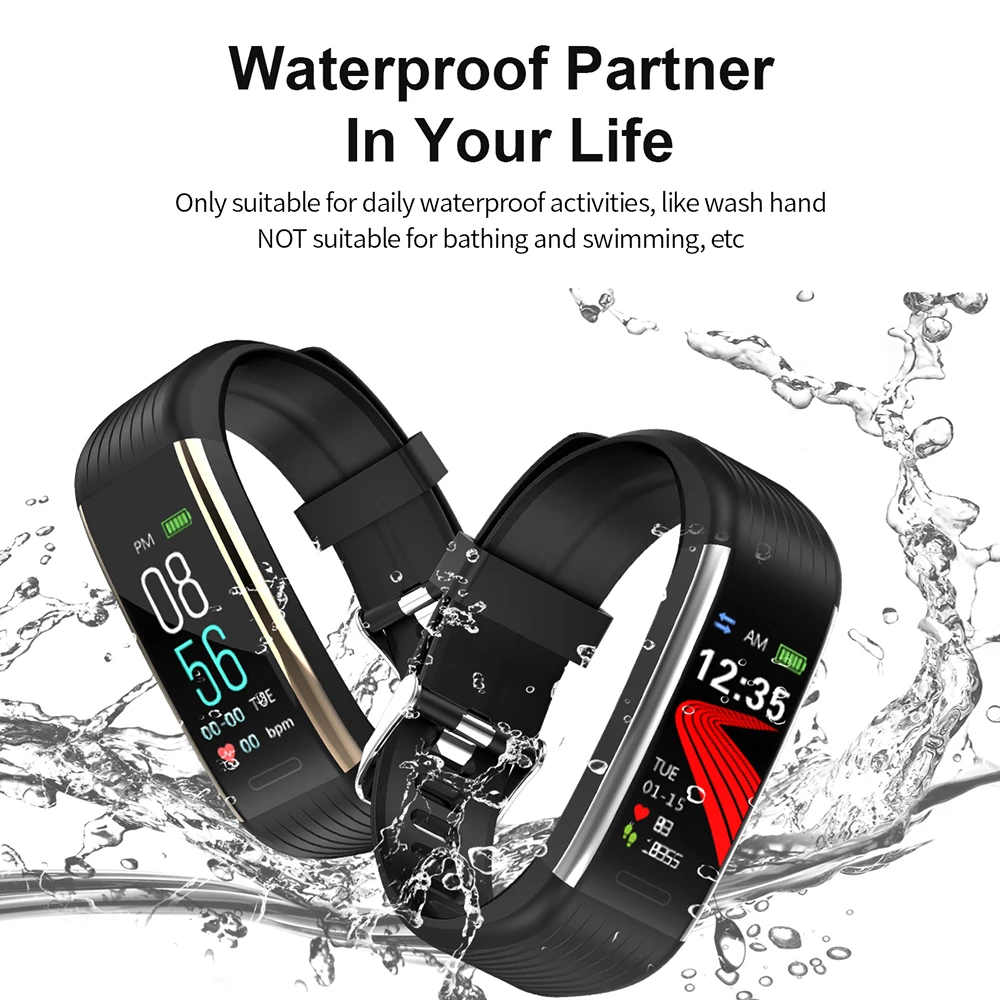 

R1 Smart Band IP67 Waterproof SmartBracelet TFT Screen Touchable-panel Fitness Tracker Band for Android 5.1 IOS 8.0 PK MI BAND 4