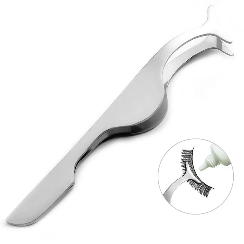 

1pc False Eyelash Tweezers Fake Eye Lash Applicator Eyelash Extension Eyelash Curler Nipper Auxiliary Clip Clamp Makeup Forceps