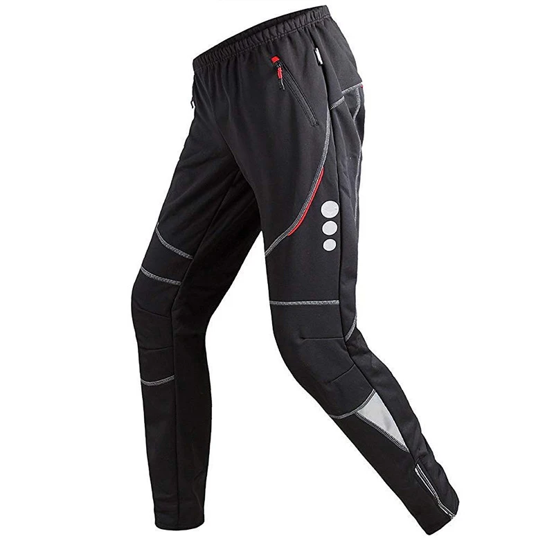

AGEKUSL Windproof Men Cycling Pants Winter Fleece Sports Trousers Keep Warm Thermal MTB Road Bike Bicycle Pants Cycling Clothing