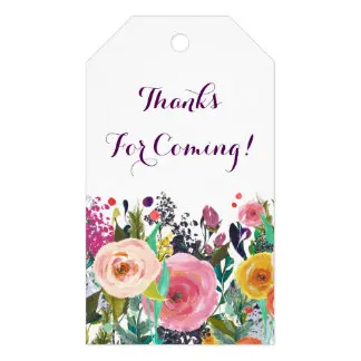

2x3.5inch Rustic Floral Baby Shower Gift Tags