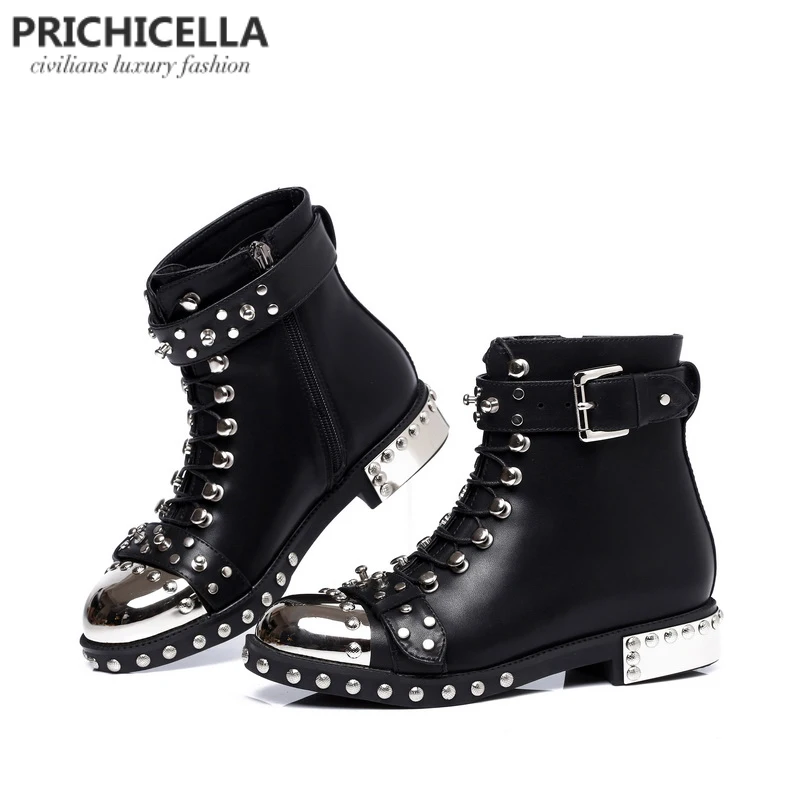 High Quality lace ankle boots
