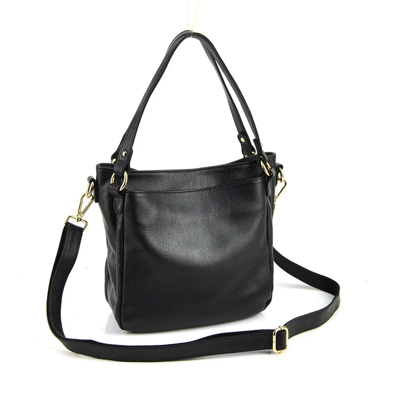 Женская сумка на плечо из натуральной кожи, сумка через плечо, Сумка с несколькими отделениями на молнии, брендовая сумка-мессенджер, повседневная дизайнерская сумочка