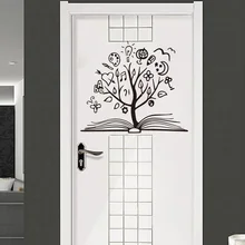 

NEW Book sticker Tree Wall Decal Library School wall Sticker Mural kids bedroom Decor Reading Room Decoration accessories