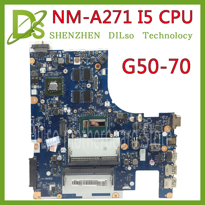 KEFU G50-70 для lenovo G50-70 Z50-70 i5 материнская плата ACLU1/ACLU2 NM-A271 Rev1.0 с тестом видеокарты