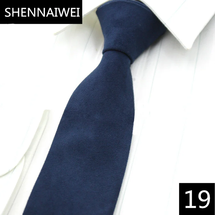 19 SHENNAIWEI, высокое качество, тканый шерстяной галстук, мужской, 6 см., тонкий, узкий, корбата, льняной, клетчатый галстук, кашемир, gravata, поступление, lote - Цвет: 19
