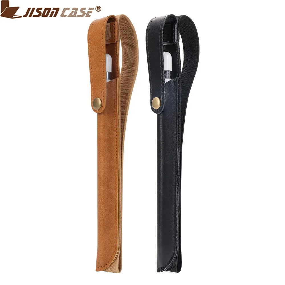 

Jisoncase Leather Case For Apple Pencil Touch Screen Pen Cover Tablet Pencil Holder Protective Sleeve Case Pouch For iPad