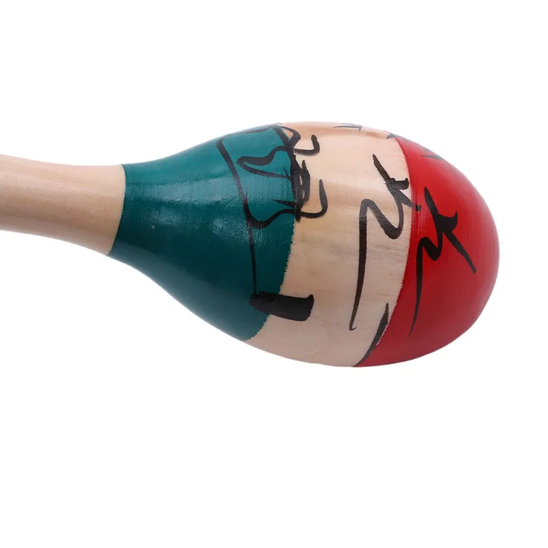 Популярная пара деревянных больших maracas Румба шейкеры погремушки песок молоток музыкальный ударный инструмент игрушка для детей игры