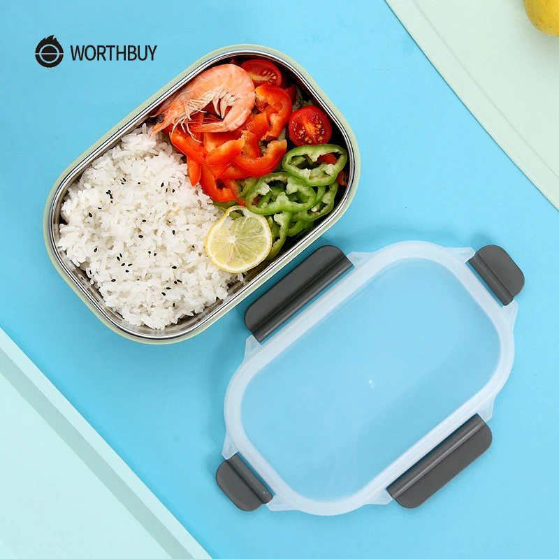WORTHBUY японская 304 Нержавеющая Сталь Bento коробка для детей пикника школы