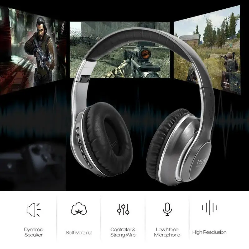 VJ033 Bluetooth гарнитура на голову спортивная игра Eat курица артефакт карта памяти Беспроводная bluetooth-гарнитура с микрофоном