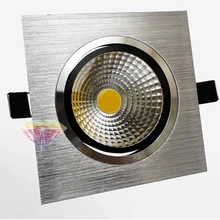 Светодиодный точечный встраиваемый светильник мощностью 5 Вт светодиодный потолочный светильник с аккуратно скрытыми проводами, с 1 шт. Высокая мощность COB светодиодный светильник, 80-85 мм отверстие