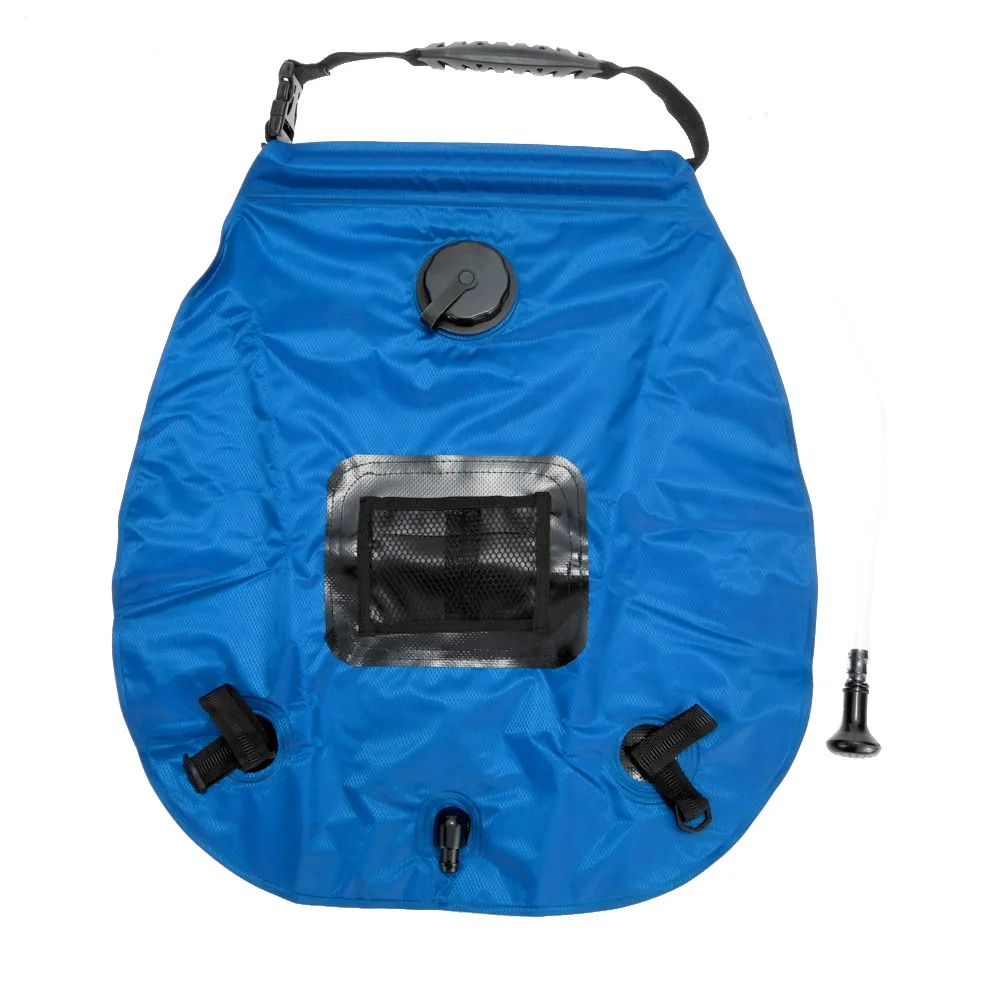 20L 5 Gallons Portable Camp Travel Shower Bag Waterproof PVC Solar ...