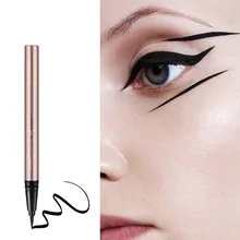 1 шт.; ; Прямая поставка; MOONBIFFY Eye Liner Pencil косметическая Инструмент Стиль черный длительный Водонепроницаемый жидкая подводка