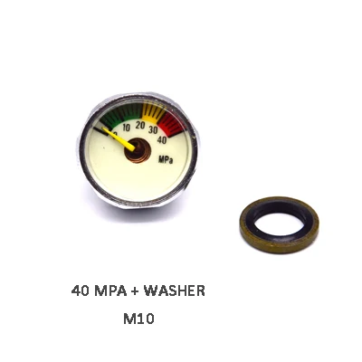 40 MPA WASHER 1 дюймов Мини манометр для подводного плавания 40MPA/300 бар/400 бар/5000PSI/6000PSI - Цвет: 40 MPA WASHER