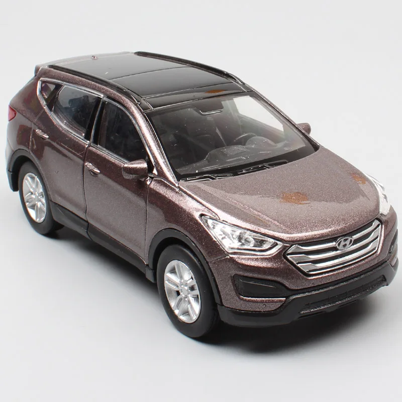 1/36 мини hyundai Santa fe Maxcruz SUV миниатюрные машинки металлические Литые под давлением оттягивающиеся Welly модели детские игрушки реплики для мальчиков