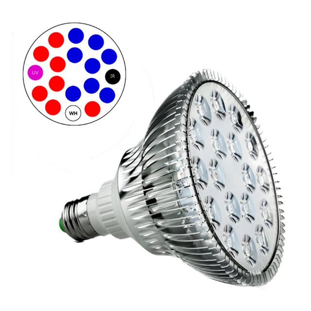 Full Spectrum E27 LED Grow Light Bulb 660nm 460nm UV IR