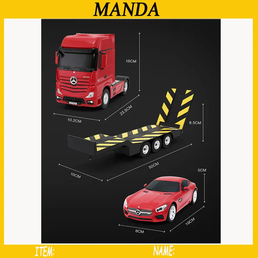 RC Truck Big Trailer Benz Car Kits 1:26 RC Truck and 1:24 Car Boys Toy RC Truck Big Trailer Benz Car Kits 1:26 RC Truck and 1:24 Car Boys Toy