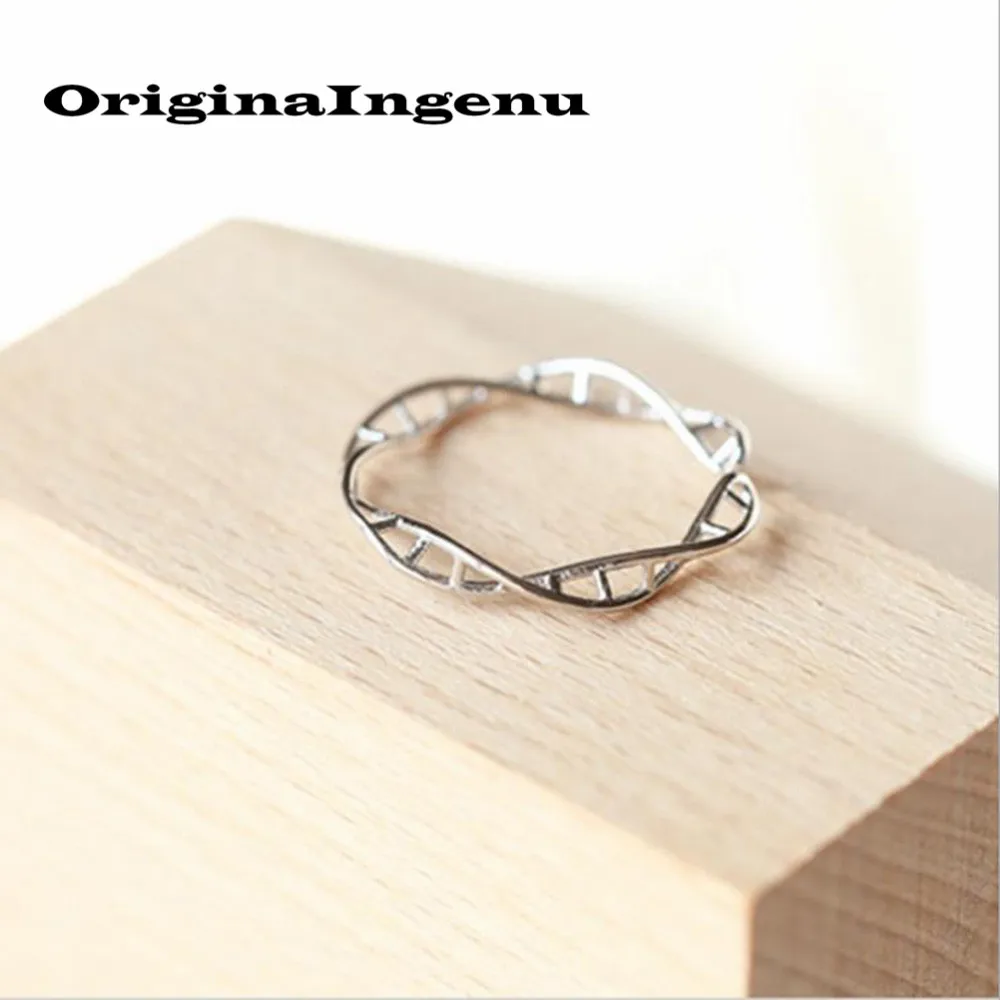 Ювелирные изделия Haut Femme DNA 925 кольца минималистичный винтажный изысканный креативный подарок странные вещи Anillos Mujer кольца в стиле «Бохо» для женщин
