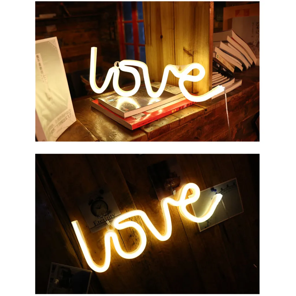

Love Neon Lights LED Shape Love Confession Christmas Decoration Lights Neon Lights Love modeling light LED light ночник светильн
