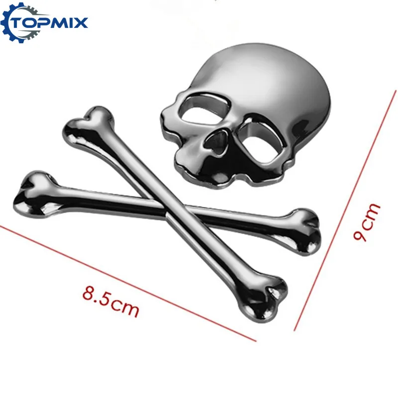 Skull Metal Bone Badge 5