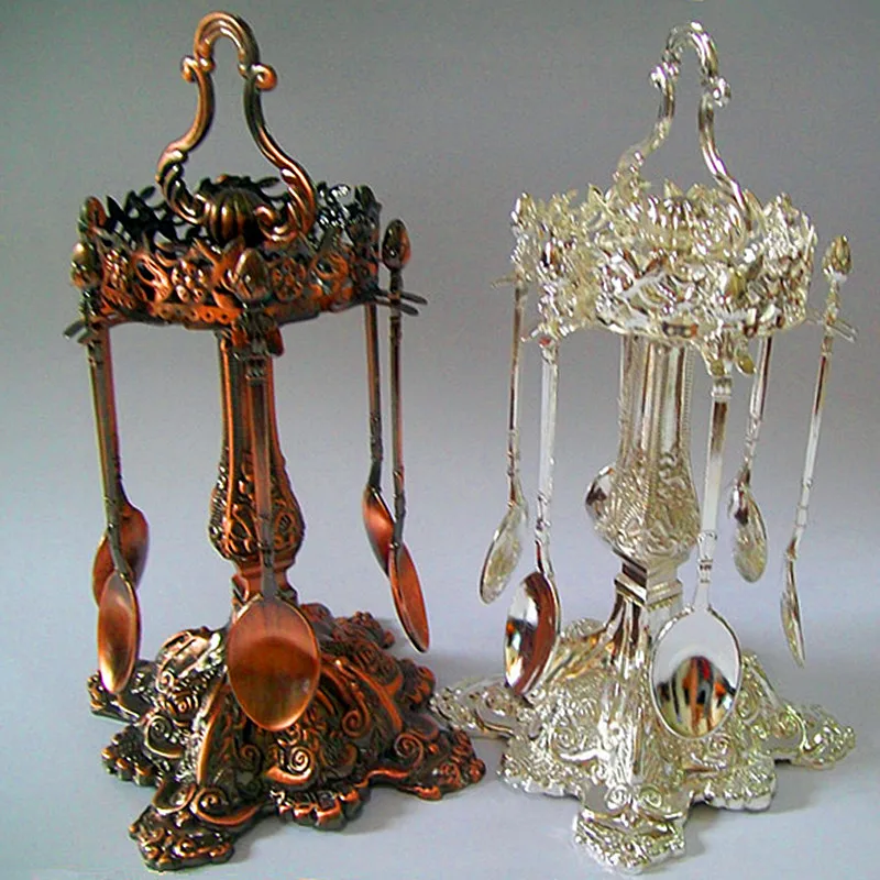 Free Shipping Two Color Vintage Royal Classical Spoon Holder Fashion