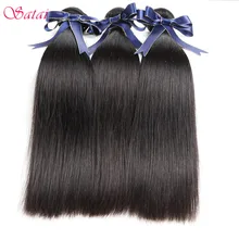 Satai Straight Hair Brazilian Hair Weave Bundles Natural Color 8-28inch Remy Hair 100% Human Hair Bundles 1 Bundle Deal